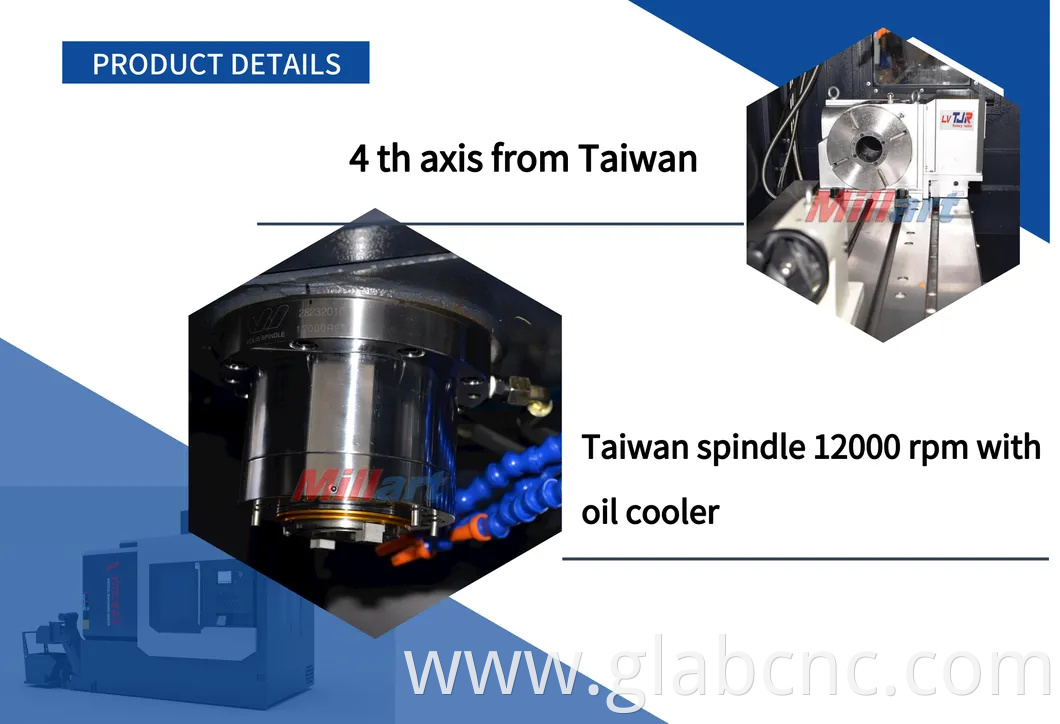 Factory Direct Supply High Accuracy 3-Axis 4-Axis 5-Axis Vmc1160 Vertical Machining Center